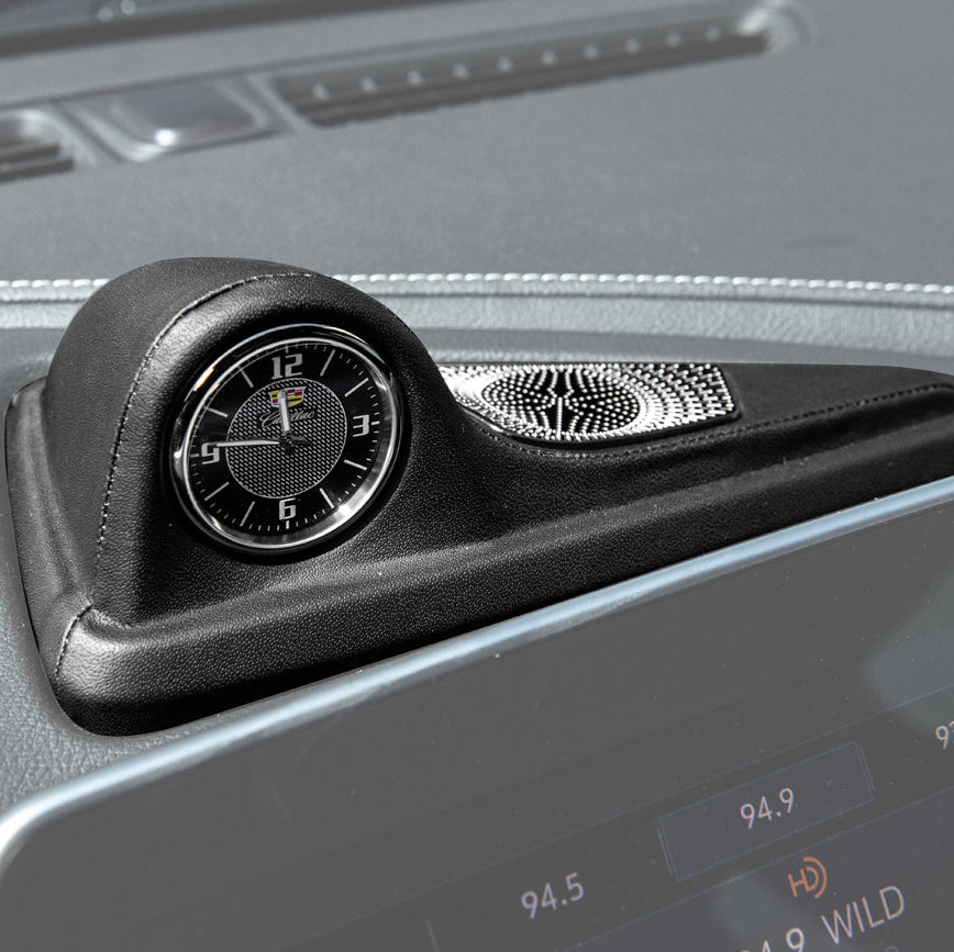 2020-24 Cadillac CT5 | Leather Dashboard Center Analog Clock &amp; Speaker Pod