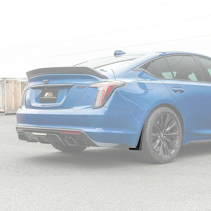 2020-Present Cadillac CT5 &amp; CT5-V Blackwing | Carbon Fiber Mud Flaps Splash Guards