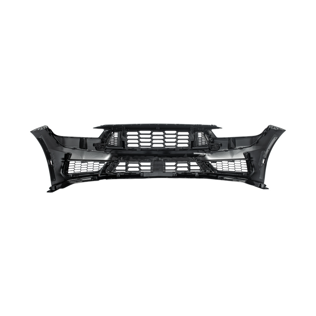 2024-Up Mustang | Dark Horse Style Front Bumper Cover Lip w/ LED Side Grille