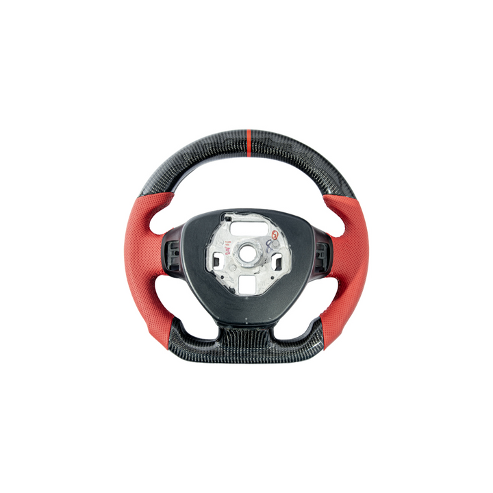 Chevrolet Corvette C7 Red Leather Red Stitching LED Carbon Fiber Steering Wheel