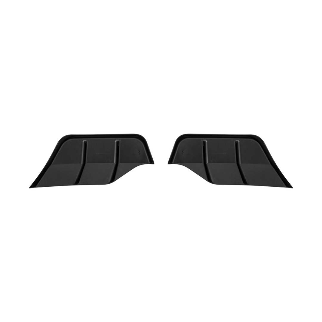 2025-Up Tesla Model Y | Fast Style Glossy Black Rear Bumper Finned Diffuser