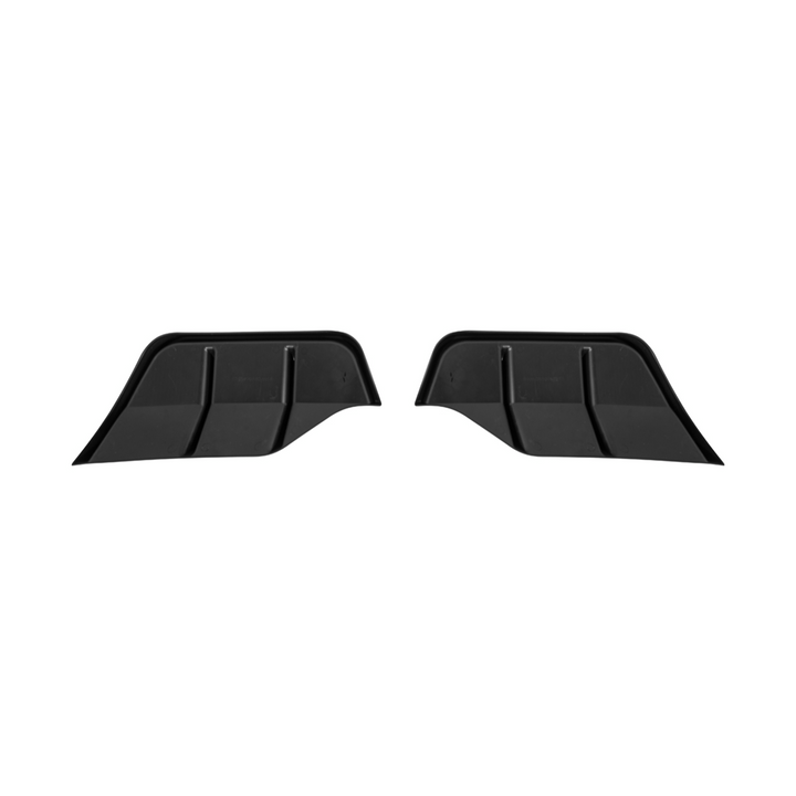 2025-Up Tesla Model Y | Fast Style Glossy Black Rear Bumper Finned Diffuser