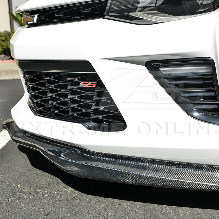 2016-Up Camaro SS | T6 Style Front Lip Splitter w/ Side End Cap