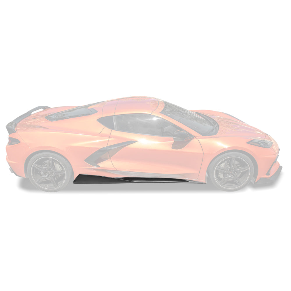 Chevrolet Corvette C8 DRY CARBON FIBER 5VM Side Skirts