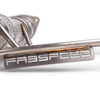 2023 Chevrolet Corvette C8 Z06 SuperSport X-Pipe Cat-Back Exhaust System installed in shop, showcasing premium craftsmanship and performance design.