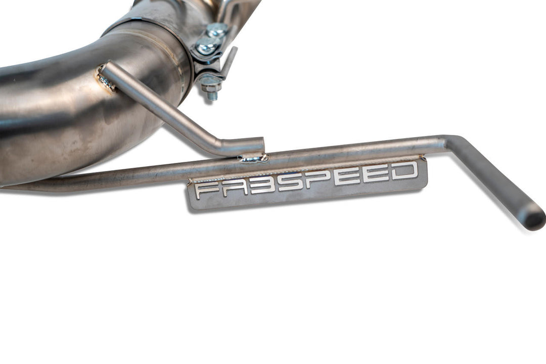 2023 Chevrolet Corvette C8 Z06 Titanium Supersport X-Pipe Cat-Back Exhaust System installed on car showcasing premium titanium finish and precision fitment.