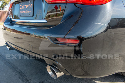 2014-Up Infiniti Q50 Muffler Delete Axle Back 4.5" Dual Tips Exhaust