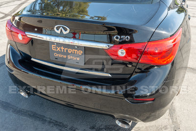 2014-Up Infiniti Q50 Muffler Delete Axle Back 4.5" Dual Tips Exhaust