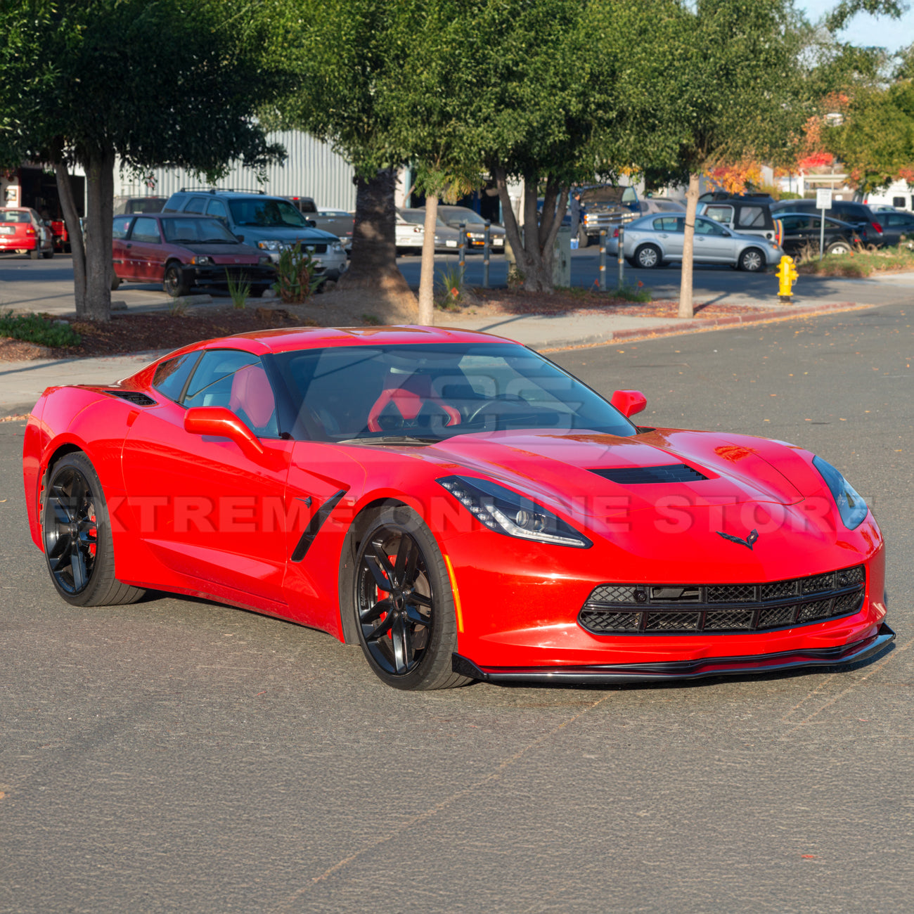 Chevrolet Corvette C7 Stage 2 Front Splitter With Side End Caps