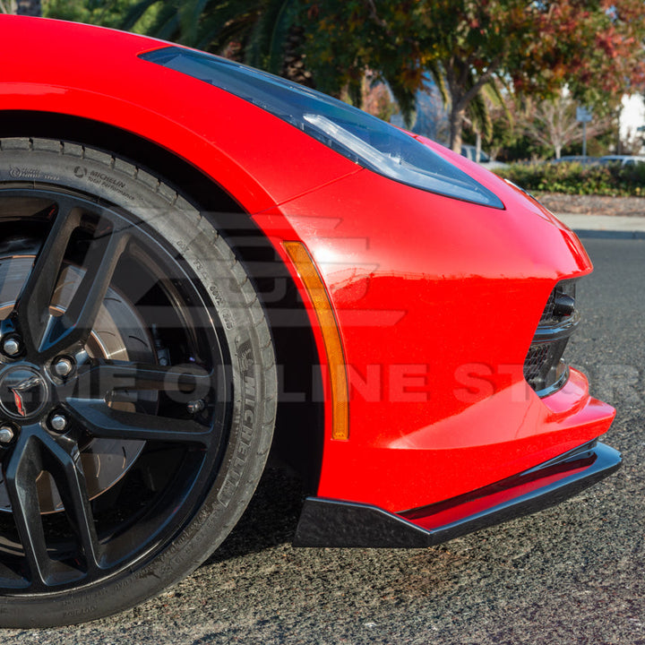 Chevrolet Corvette C7 Stage 2 Front Splitter With Side End Caps