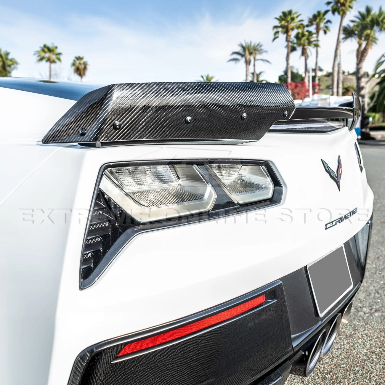Corvette C7 Rear Spoiler Side Winglets