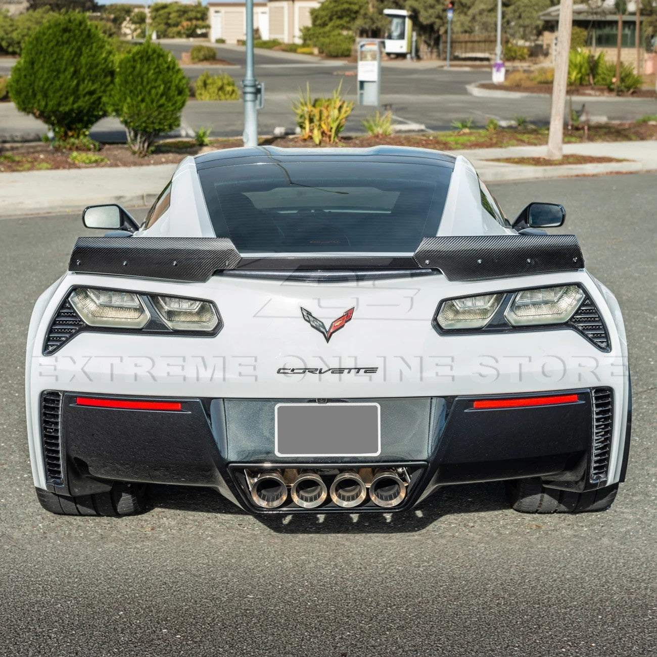 Corvette C7 Rear Spoiler Side Winglets
