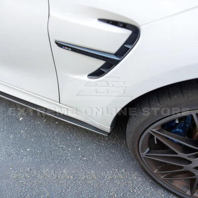 2014-20 BMW F80 M3 Extended Carbon Fiber Side Skirts Rocker Panels