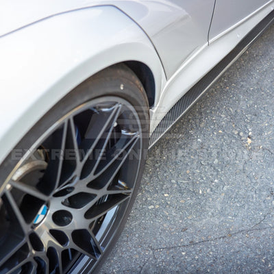 2014-20 BMW F80 M3 Extended Carbon Fiber Side Skirts Rocker Panels