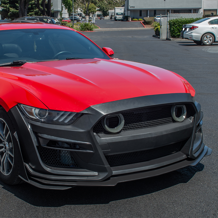 2015-17 Ford Mustang GT500 Conversion Front Bumper Kit (W/LED Grille)