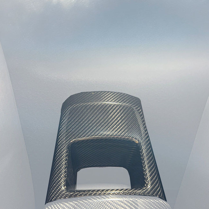 2020-Up Toyota GR Supra Carbon Fiber JDM Factory Style Rear Center Storage Compartment Cover CC-485-BKCF