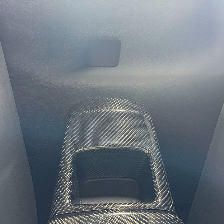 2020-Up Toyota GR Supra Carbon Fiber JDM Factory Style Rear Center Storage Compartment Cover CC-485-BKCF