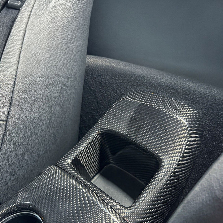 2020-Up Toyota GR Supra Carbon Fiber JDM Factory Style Rear Center Storage Compartment Cover CC-485-BKCF
