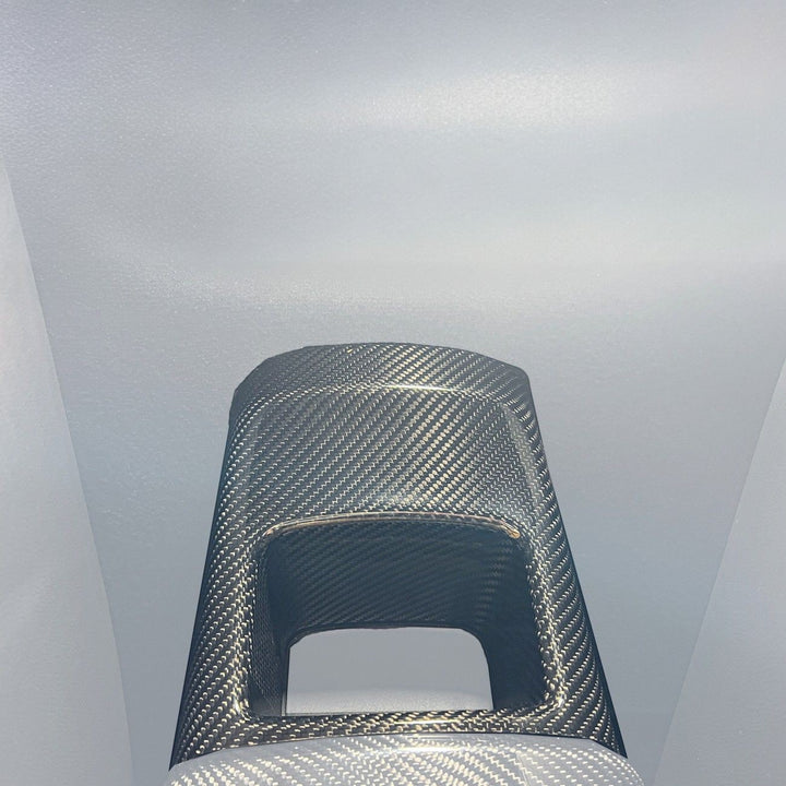 2020-Up Toyota GR Supra Carbon Fiber JDM Factory Style Rear Center Storage Compartment Cover CC-485-BKCF