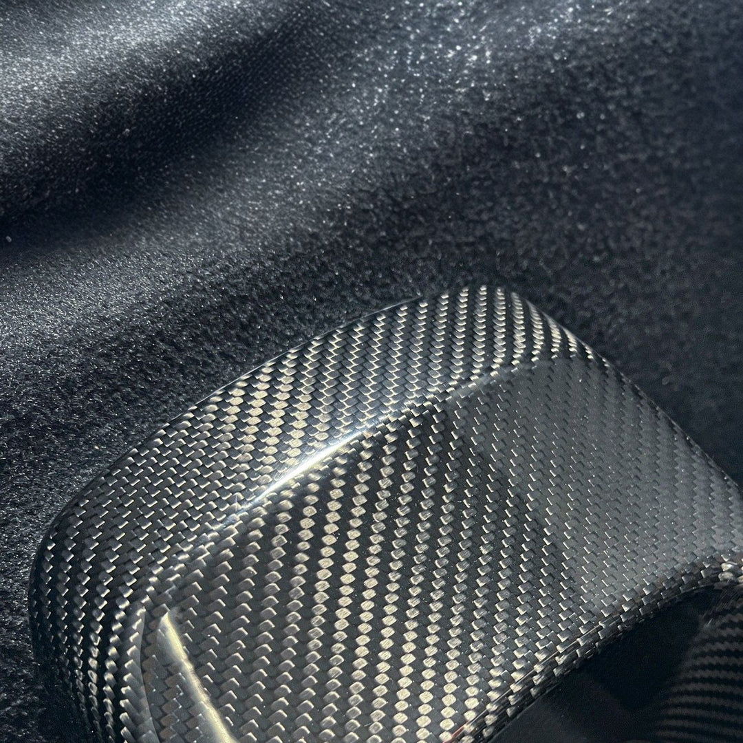 2020-Up Toyota GR Supra Carbon Fiber JDM Factory Style Rear Center Storage Compartment Cover CC-485-BKCF