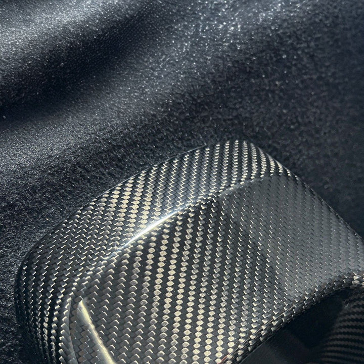 2020-Up Toyota GR Supra Carbon Fiber JDM Factory Style Rear Center Storage Compartment Cover CC-485-BKCF