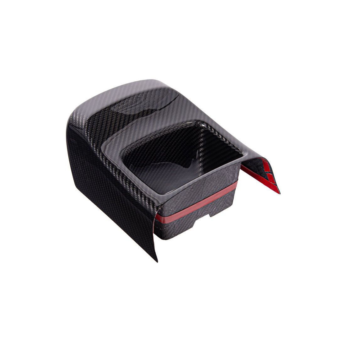 2020-Up Toyota GR Supra Carbon Fiber JDM Factory Style Rear Center Storage Compartment Cover CC-485-BKCF