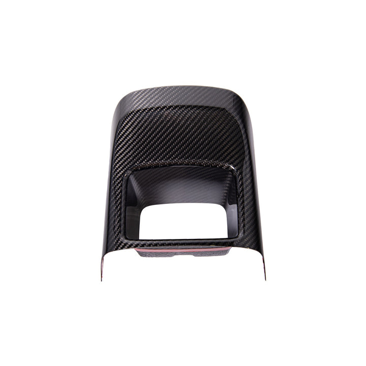 2020-Up Toyota GR Supra Carbon Fiber JDM Factory Style Rear Center Storage Compartment Cover CC-485-BKCF