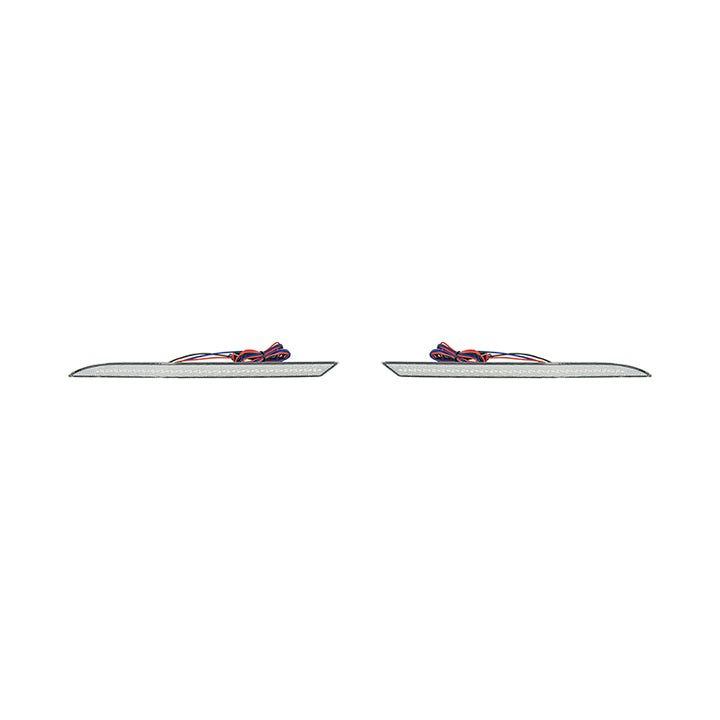 2024-Up Ford Mustang S650 | Rear Bumper Red LED Reflector Light Set