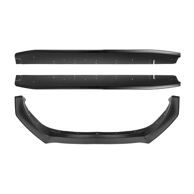 2022-Up Toyota GR86 CS Style Matte Black Front Splitter Lip Side Skirts Kit