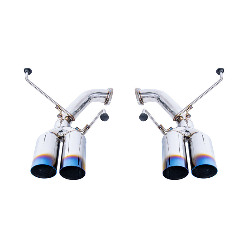 2022-Up Subaru WRX | Boso Muffler Delete Quad Burnt Tips Axle Back Exhaust