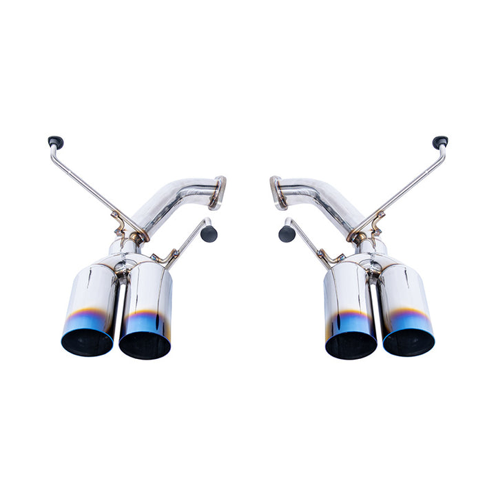 2022-Up Subaru WRX | Boso Muffler Delete Quad Burnt Tips Axle Back Exhaust