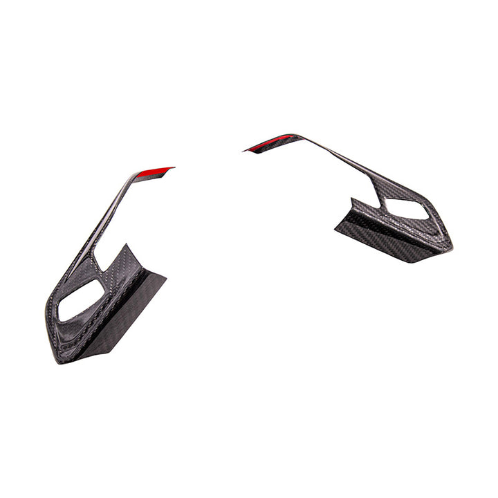 Corvette C8 DRY CARBON FIBER Steering Wheel Trim Cover