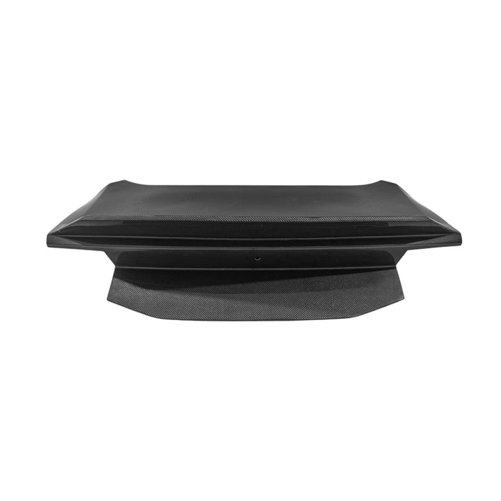 2024-Up Ford Mustang S650 | Super Snake Style Carbon Fiber Rear Trunk Lid with Integrated Spoiler