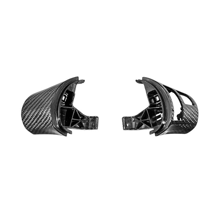 2006-13 Corvette C6 CARBON FIBER Perforated Leather Red Stripe Steering Wheel