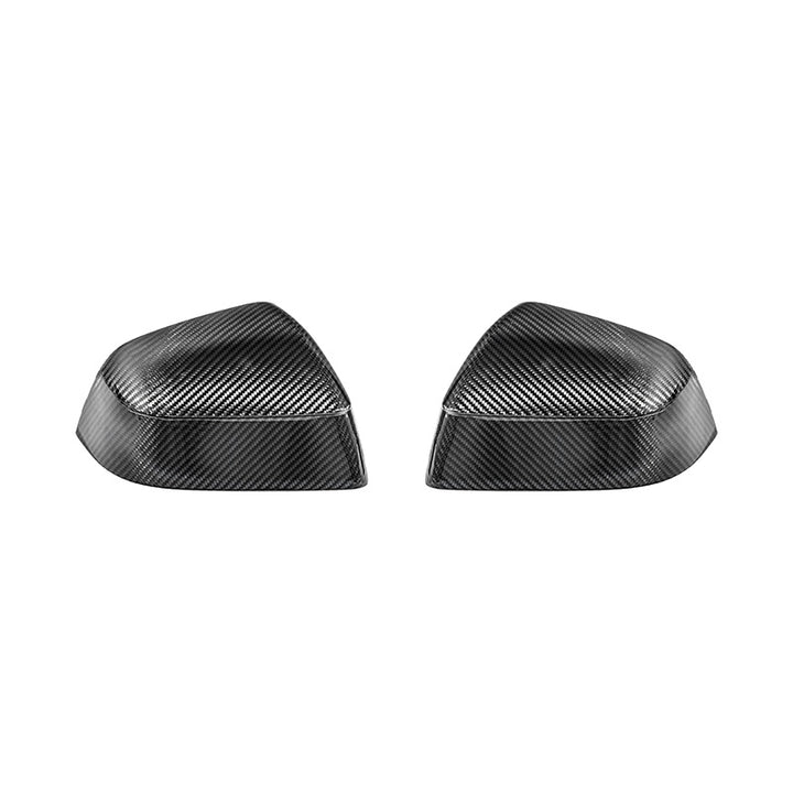 2025-Up Tesla Model Y Dry Carbon Fiber Tape On Side Mirror Cap Covers Pair