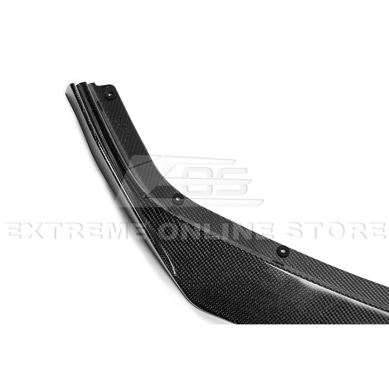 Front splitter ground effect for Corvette C8 with 5VM package, featuring aggressive aerodynamic design and premium factory-style fitment.