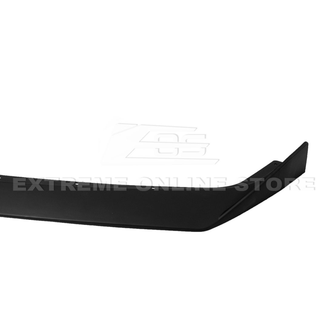 Front splitter ground effect for Corvette C8 with 5VM package, featuring aggressive aerodynamic design and premium factory-style fitment.