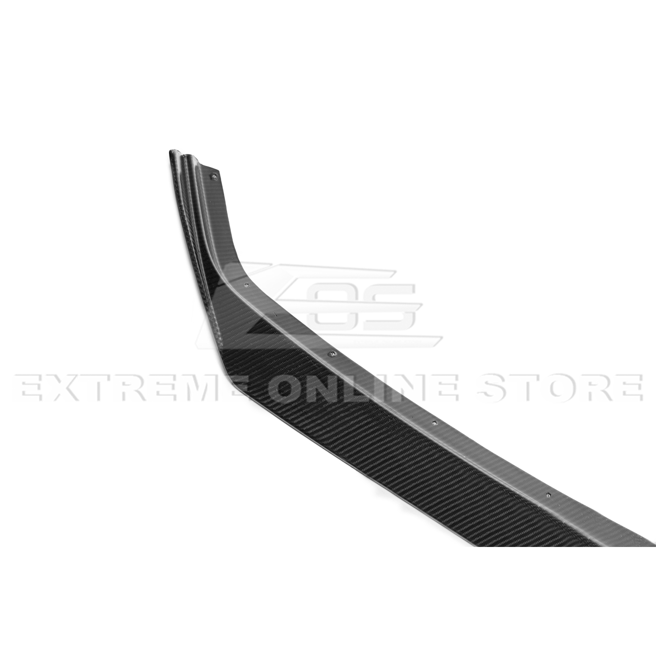 Front splitter ground effect for Corvette C8 with 5VM package, featuring aggressive aerodynamic design and premium factory-style fitment.