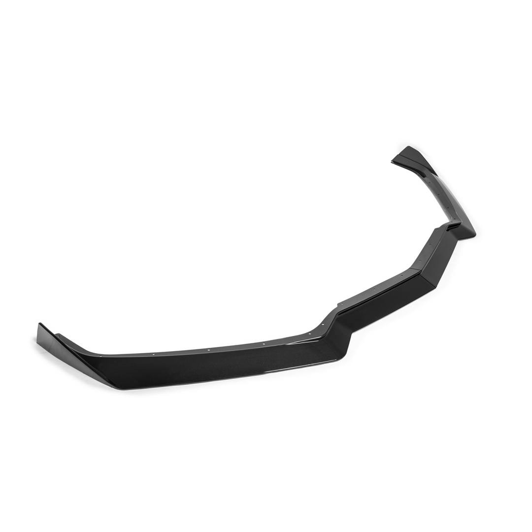 Front splitter ground effect for Corvette C8 with 5VM package, featuring aggressive aerodynamic design and premium factory-style fitment.