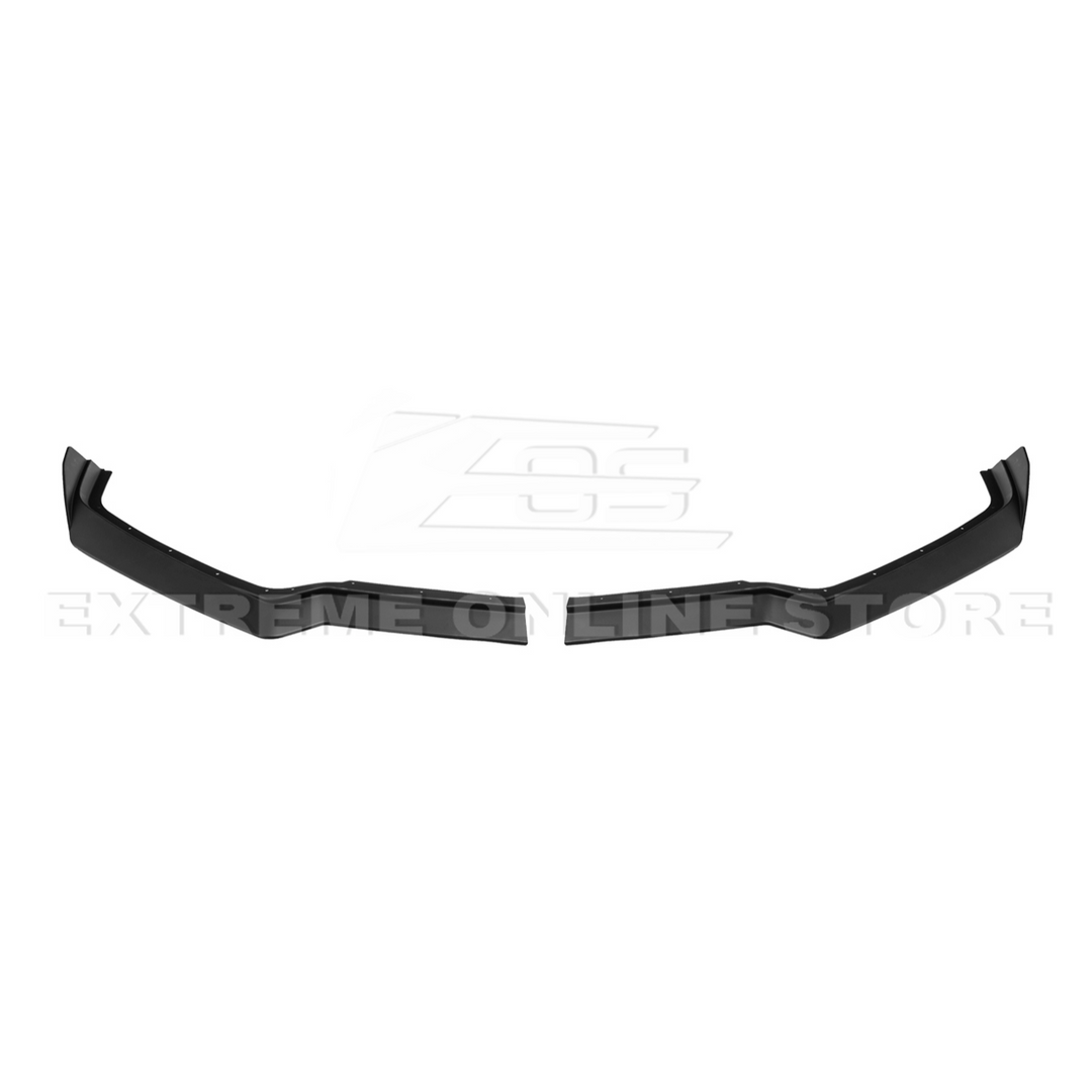 Front splitter ground effect for Corvette C8 with 5VM package, featuring aggressive aerodynamic design and premium factory-style fitment.