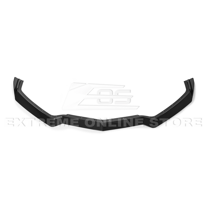 Front splitter ground effect for Corvette C8 with 5VM package, featuring aggressive aerodynamic design and premium factory-style fitment.