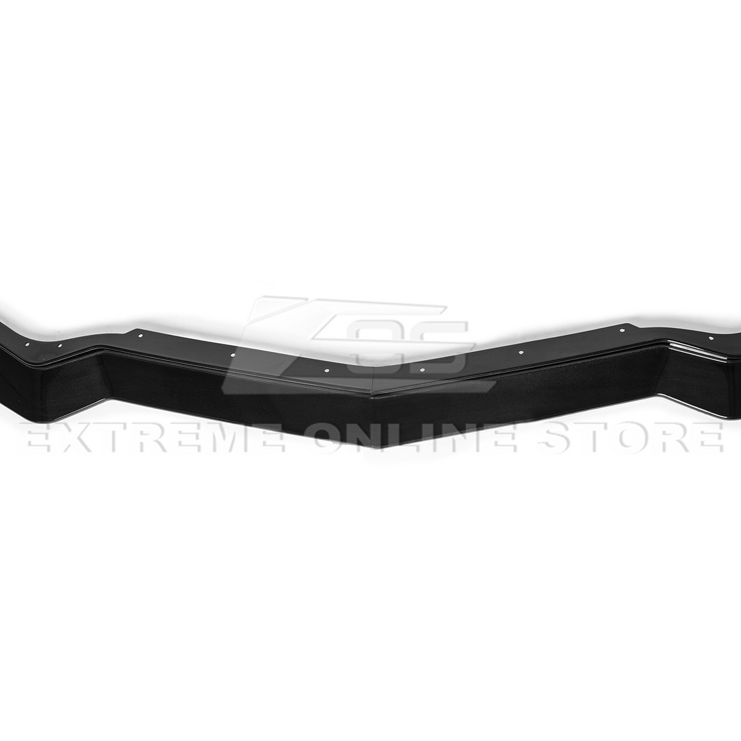 Front splitter ground effect for Corvette C8 with 5VM package, featuring aggressive aerodynamic design and premium factory-style fitment.