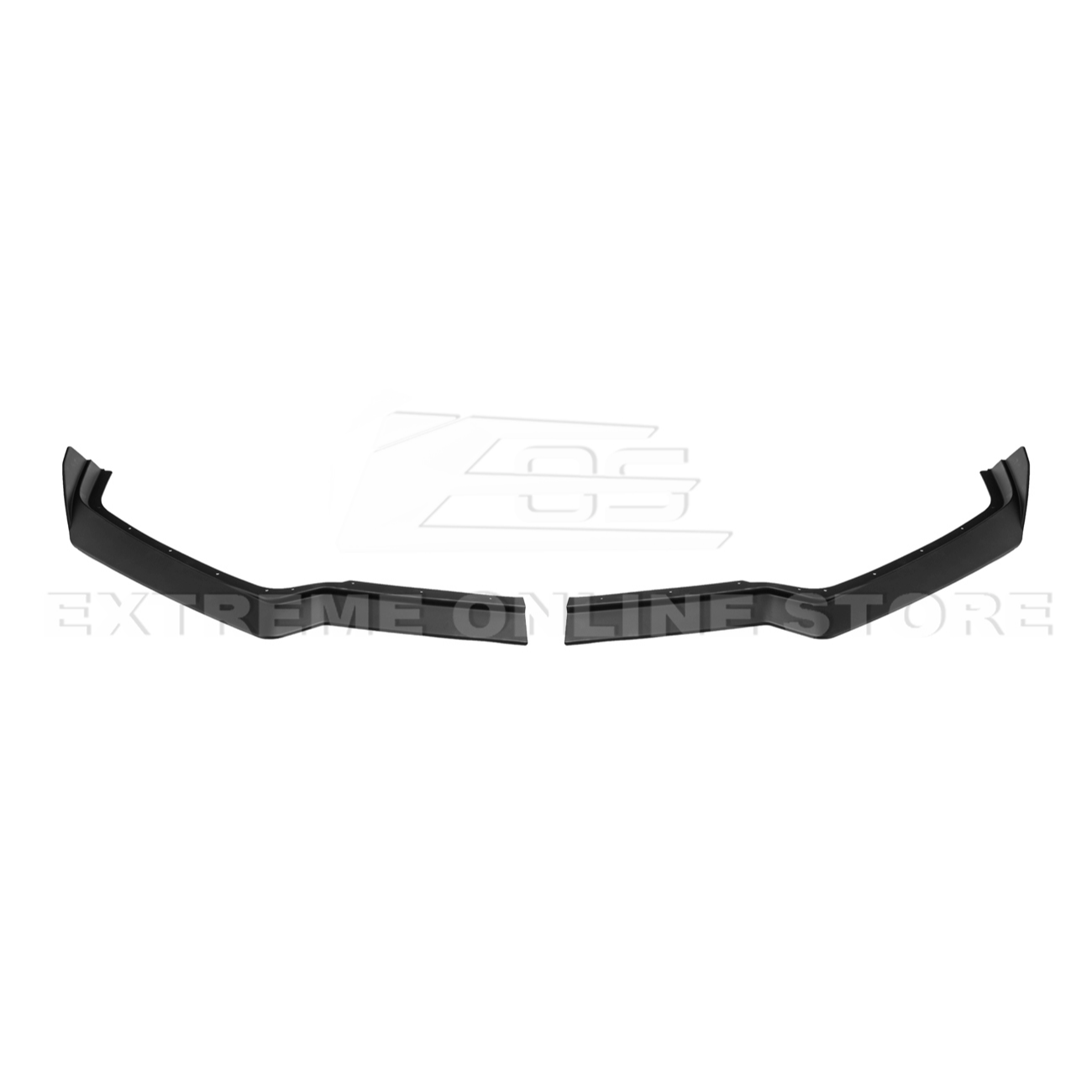 Front splitter ground effect for Corvette C8 with 5VM package, featuring aggressive aerodynamic design and premium factory-style fitment.