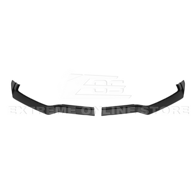 Front splitter ground effect for Corvette C8 with 5VM package, featuring aggressive aerodynamic design and premium factory-style fitment.