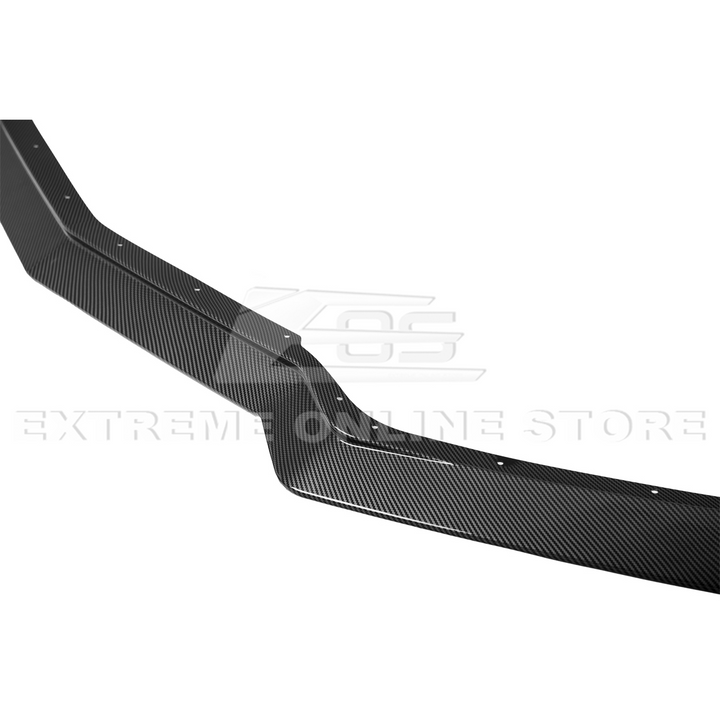Front splitter ground effect for Corvette C8 with 5VM package, featuring aggressive aerodynamic design and premium factory-style fitment.