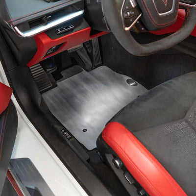 2020+Chevrolet Corvette C8 Aluminum Floor Mats / Track Mats