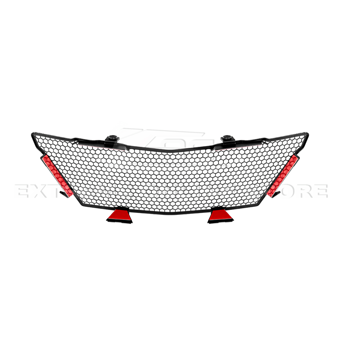 Front radiator mesh grille guard for 2023-Up Corvette C8 E-Ray and Z06 models, featuring factory-style design for improved protection and airflow.