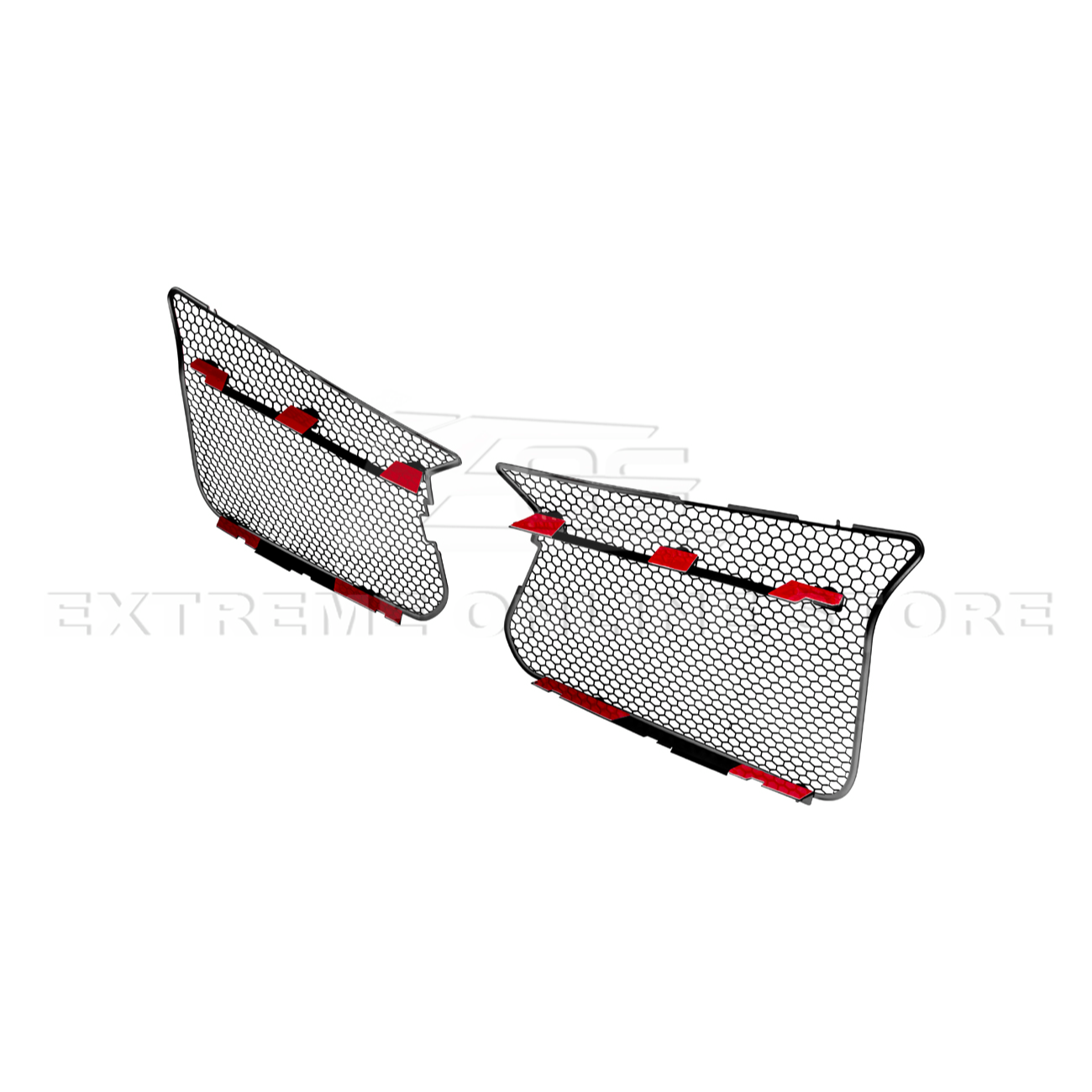 Front radiator mesh grille guard for 2023-Up Corvette C8 E-Ray and Z06 models, featuring factory-style design for improved protection and airflow.