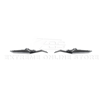 High-quality image of Corvette C8 Z06 Carbon Fiber Sequential LED DRL Light Bar Bezel Insert showcasing the sleek carbon fiber finish and modern LED design that enhances the C8’s front-end style and lighting performance.