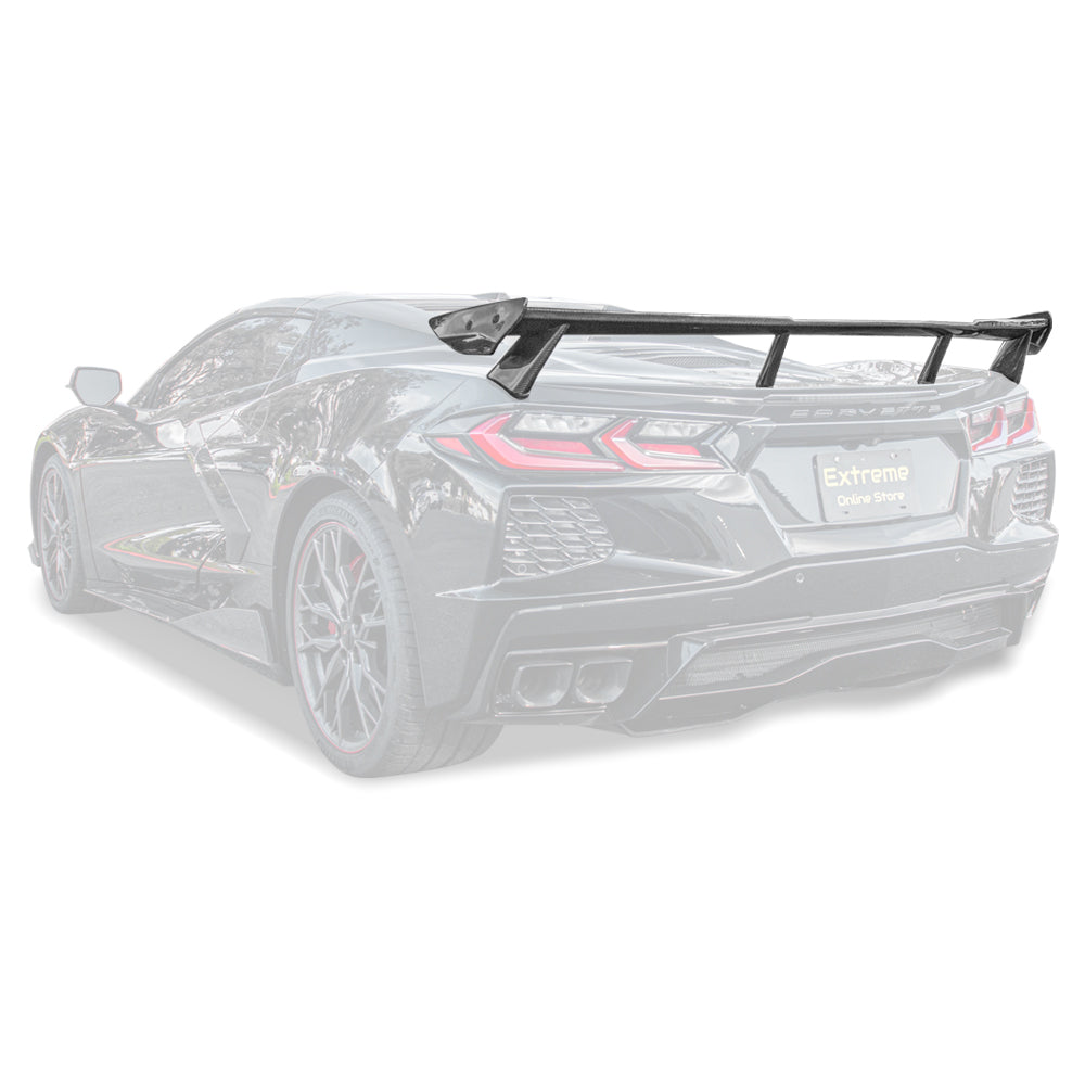 2020-Up Chevrolet Corvette C8 Rear Trunk Spoiler High Wing – Extreme ...